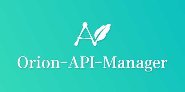 Orion-API-Manager